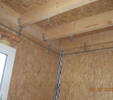 Pr&eacute;paration du faux plafond