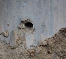 Drain en GP, on voit l'eau dedans !