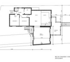 Plan Rez de chaussée projeté