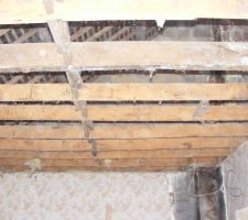 Plafond de l'&eacute;tage demonter