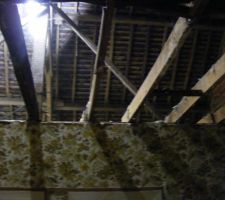 Plafond de l'&eacute;tage demonter
