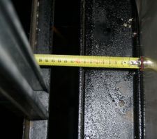 10cm sur l'ipn contre les tuiles et 8 cm pour l'ipn rajout&eacute;.