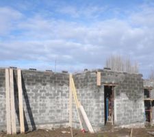 Achèvement des murs du RDC