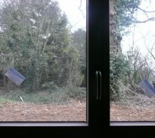 Vue est, de la chambre du RDC.