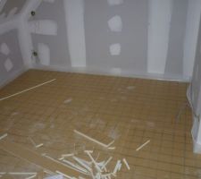 Dalle plancher chauffant étage