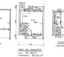 Plans intérieur de la maison