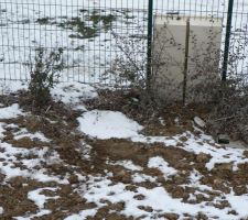 Protection du compteur d'eau : 3 cm de mousse de polystyrène   5 cm de neige, depuis 1 semaine.

Résultat le W-E Prochain...