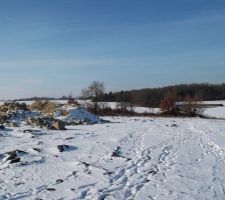 Rep&eacute;rage du terrain...il sera a peu pr&egrave;s...par l&agrave; !