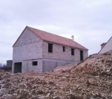 Notre maison vue du fond du terrain