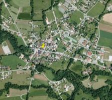 Position du terrain par rapport au centre ville