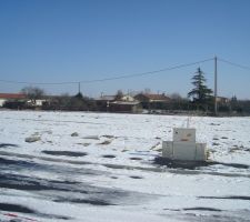 Le terrain sous la neige!