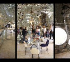 L'interieur de la sculpture/architecture de Niki de st Phalle, tout simplement incroyable!!! 
On en prend plein les yeux!