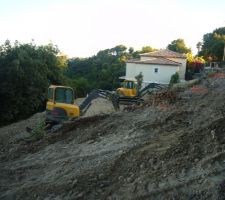 Début du terrassement