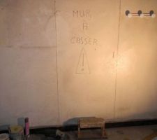 Mur dans la cuisine