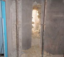 Creation d'une ouverture dans la buanderie