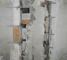 Creation d'une ouverture dans la buanderie
