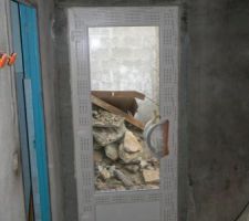 Creation d'une ouverture dans la buanderie