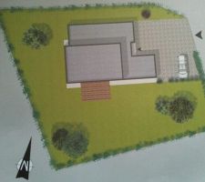 Plan de masse surface du terrain environ 800m2