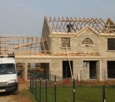 Charpente en cours fin nobembre 2011