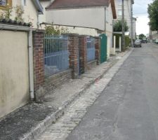 Avant demolition de la cloture arriere
