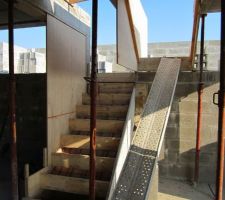 Coffrage des escaliers