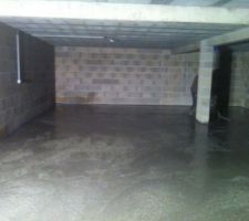 Dalle du sous sol coulée