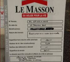 Le permis de construire est affiché