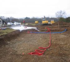 Terrassement fait par mes soins avec l'aide d'un ami.