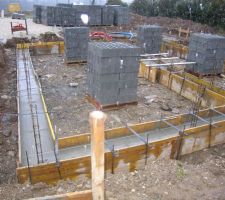 Les fondations coul&eacute;es.