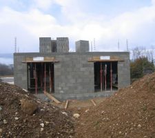 Face côté terrasse.