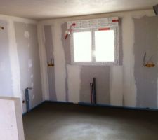 Chape flottante du plancher chauffant