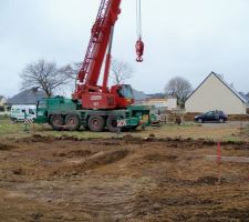 Implentation de la maison sur notre terrain et d&eacute;but des fondations