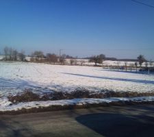 Notre terrain tout enneig&eacute;