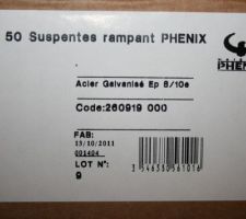 Attaches etanco 70/100 sp&eacute;ciales rampants ph&eacute;nix