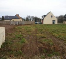 Notre terrain vue Ouest-Est