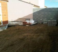 Préparation pour la dalle garage