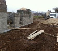 Remise en &eacute;tat du terrain et remblais des fondations