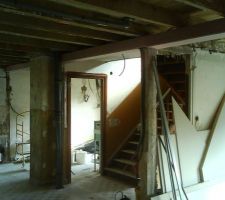 D&eacute;but plafond RDC