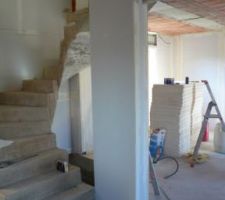 Habillage de l'escalier