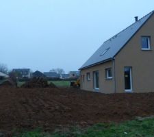 Vue sans le talu maintenant.On a gagné entre 2 à 3M