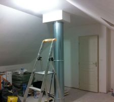 Combles après ponçage et sous-couche par un pro