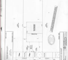 Plan du terrain dans le lotissement