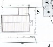 Position de la maison sur la parcelle