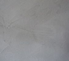 Zoom sur l'enduit pour voir son coloris