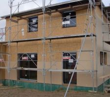 Isolation par l'extérieur, facade sud