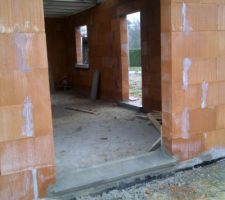 Baie vitrée facade Sud