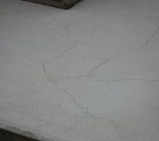 Fissure dans la dalle