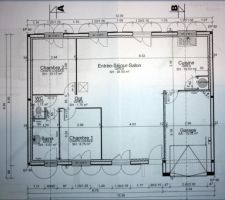 Voici les plans de notre future maison.