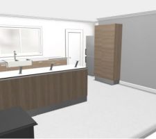 Id&eacute;e de cuisine avec un bar