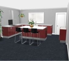 Idée de cuisine avec un ilot